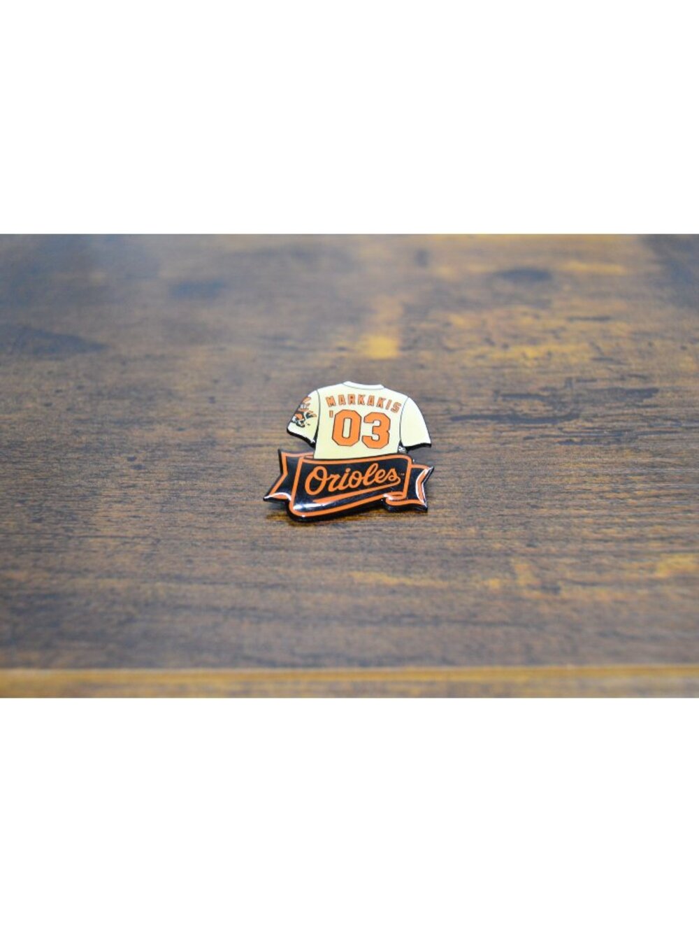 MLB Baltimore Orioles Markakis #03 Jersey Lapel Pin Collectible Memorabilia